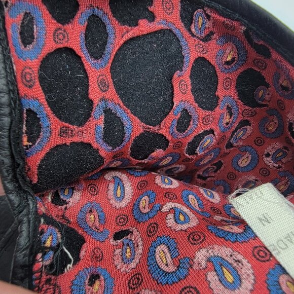 Vintage Fine‎ Black Leather Driving Gloves For Gimbels Women Sz 6 1/2 ITALY - Picture 8 of 9